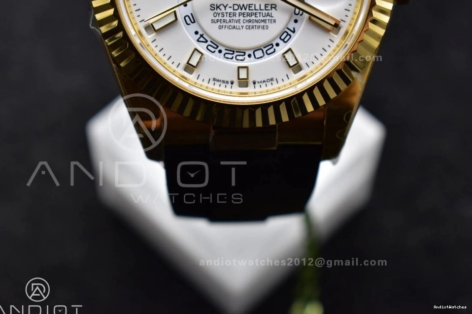 Weight) YG on Best Sky-Dweller 336238 Oysterflex Strap Functional (Gain Dial 1100 1:1 Edition ZF White A23J 0902